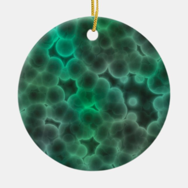 Bacteria Ceramic Ornament (Front)
