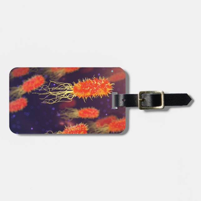 Bacteria Flagella Luggage Tag (Front Horizontal)