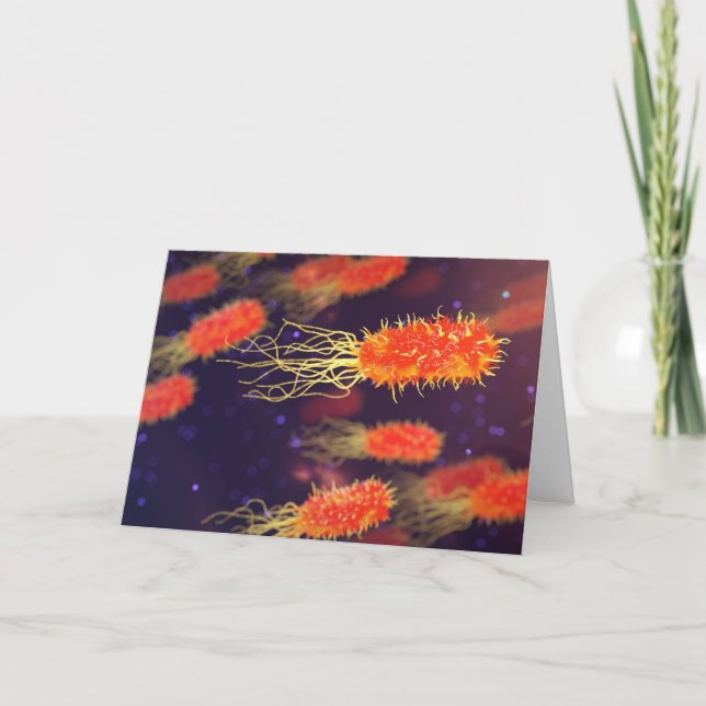 Bacteria Flagella Thank You Card (Front)