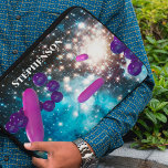 Bacteria In Space Personalized Laptop Sleeve<br><div class="desc">Gram negative rods and gram positive cocci hurtle through space to seed life on Earth.</div>