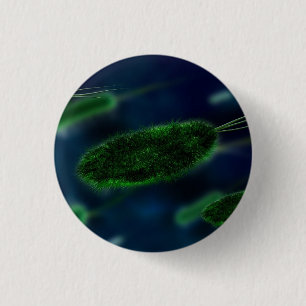 Bacteria Microbes 1 Inch Round Button