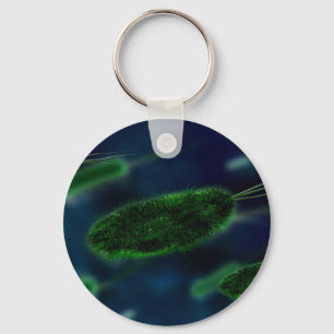 Bacteria Microbes Keychain