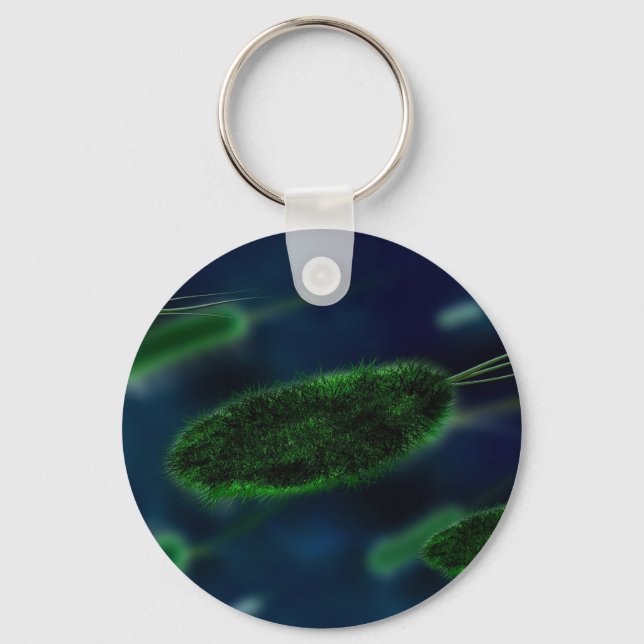 Bacteria Microbes Keychain (Front)