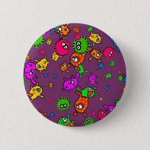 Bacteria Wallpaper 2 Inch Round Button