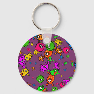 Bacteria Wallpaper Keychain