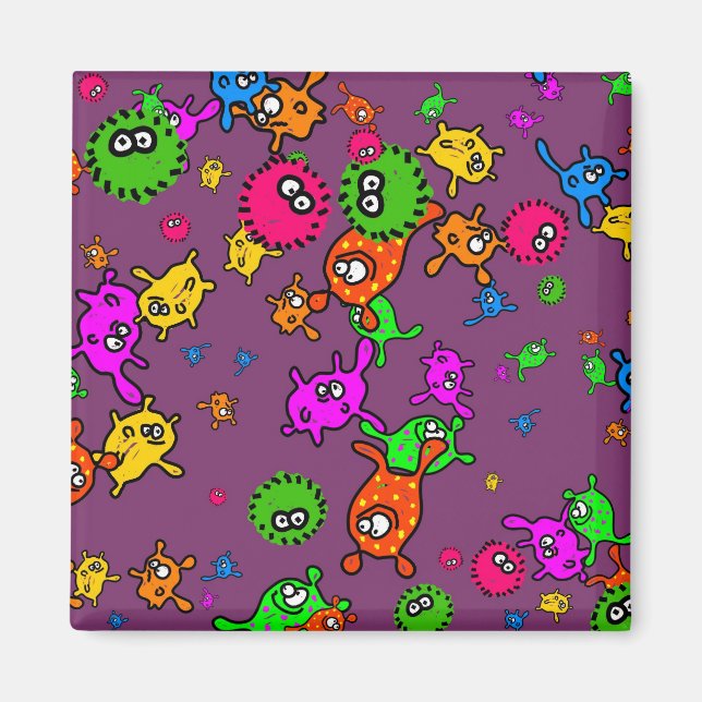 Bacteria Wallpaper Magnet (Front)