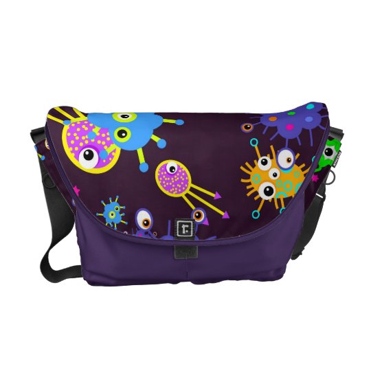 Bacteria Wallpaper Messenger Bag