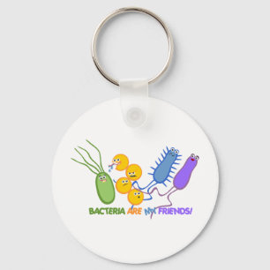 Bacterial Friends Keychain