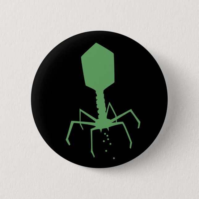 Bacteriophage 2 Inch Round Button (Front)
