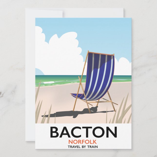 Bacton norfolk beach poster (Front)