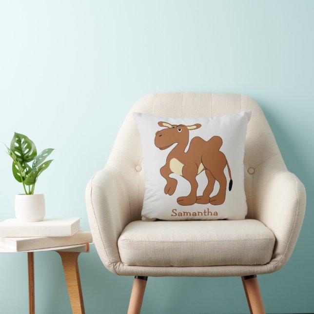 Bactrian Camel Design Personalised Throw Pillow (Chair)