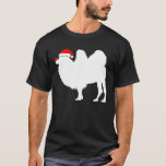 Bactrian Camel   Santa Hat Christmas T-Shirt<br><div class="desc">Bactrian Camel   Santa Hat Christmas</div>