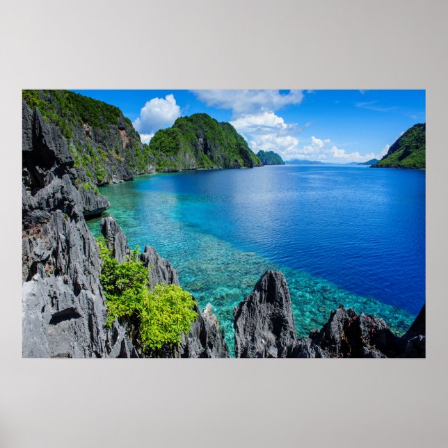 Bacuit Archipelago Seascape Poster (Front)