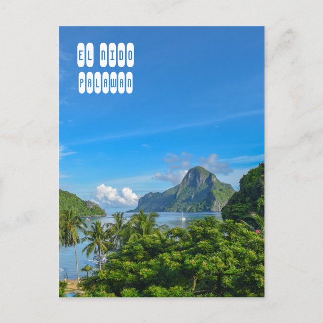 Bacuit Bay in El Nido Palawan Postcard (Front)