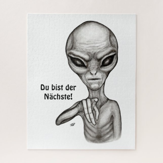Bad Alien , Du bist der Nächste! Jigsaw Puzzle (Vertical)