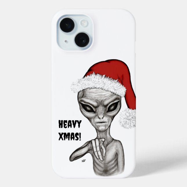 Bad Alien , Heavy Xmas ! Case-Mate iPhone Case (Back)
