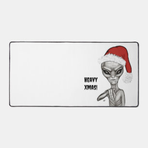 Bad Alien , Heavy Xmas ! Desk Mat