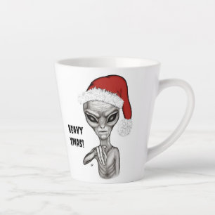 Bad Alien , Heavy Xmas ! Latte Mug