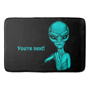 Bad Alien , You're next ! Bath Mat