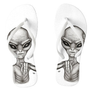 Bad Alien , You're next ! Flip Flops