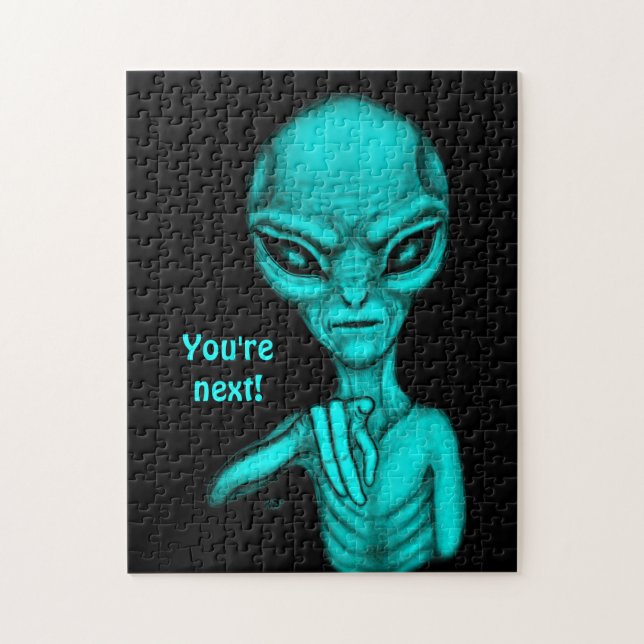 Bad Alien , You're next ! Jigsaw Puzzle (Vertical)