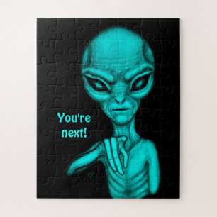 Bad Alien , You're next ! Jigsaw Puzzle