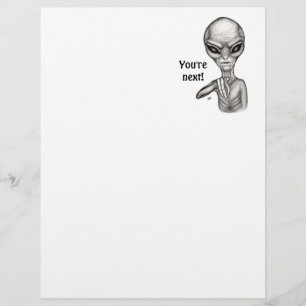 Bad Alien , You're next ! Letterhead