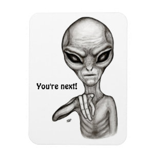 Bad Alien , You're next ! Magnet