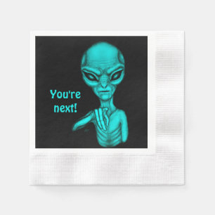 Bad Alien , You're next ! Napkin