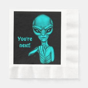 Bad Alien , You're next ! Napkin