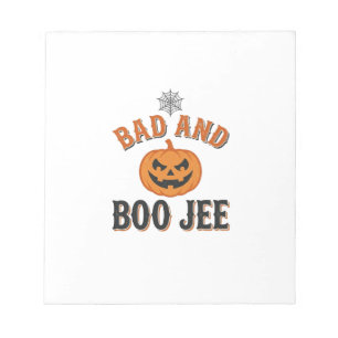 Bad And Boo Jee Halloween Pumpkin Graphic_1 Notepad