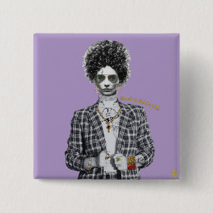 Bad and Boo-jee “I Am the Storm” Gothic 2 Inch Square Button