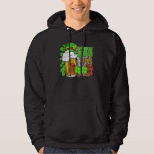 Bad And Boozy Western Funny St Patrick's Day Glitt Hoodie