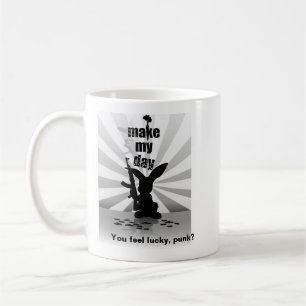 Bad-Ass Bunny with Rifle Coffee Mug