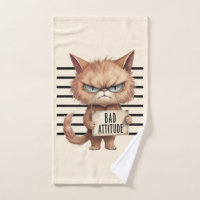 Bad Attitude Cat Mugshot – Funny Feline Design