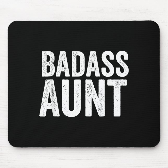 Bad Aunt Gift Funny New Aunt Idea New Niece Nephew Mouse Pad (Front)