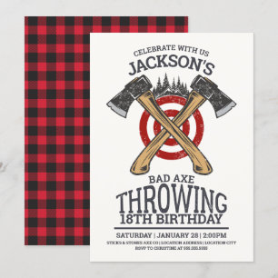 Bad Ax Jetant Invitation Anniversaire