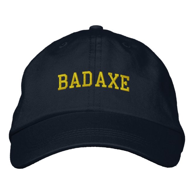 Bad Axe Michigan Embroidered Baseball Hat (Front)
