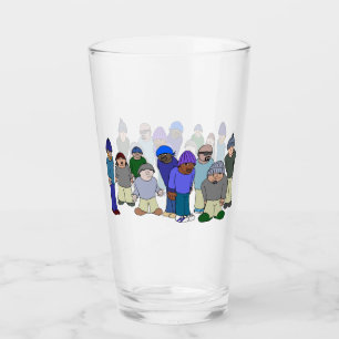 Bad Beanie Clique Pint Glass