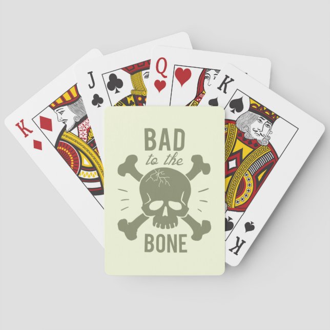 Bad Bone Skull & Crossbones Playing Cards (Back)
