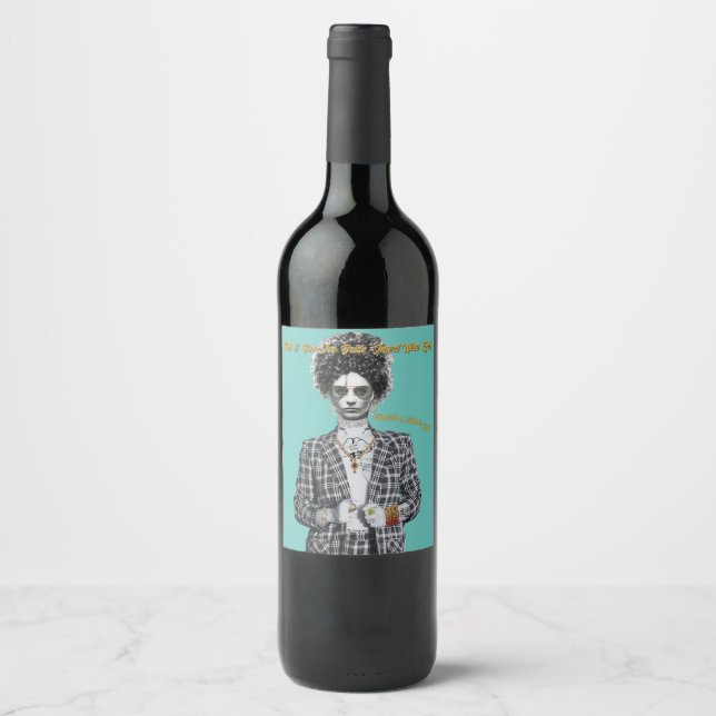Bad & Boo-Jee Bride Wine Label (Front)