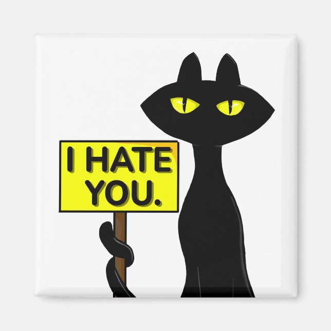Bad Boogie Fanny Magnet - I Hate You sign (Front)