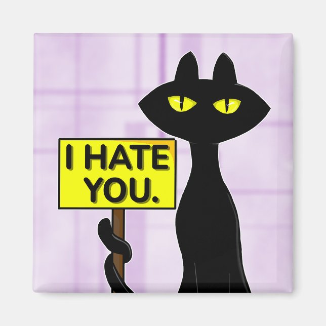 Bad Boogie Fanny Magnet - I Hate You sign (Front)