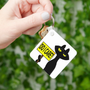 Bad Boogie Funny Keychain - Do I Care?