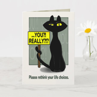 Bad Boogie Funny Thank You  Card 