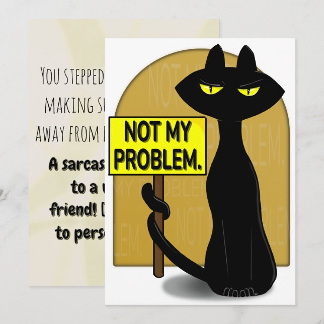 Bad Boogie Funny Thank You Card  (Front/Back)