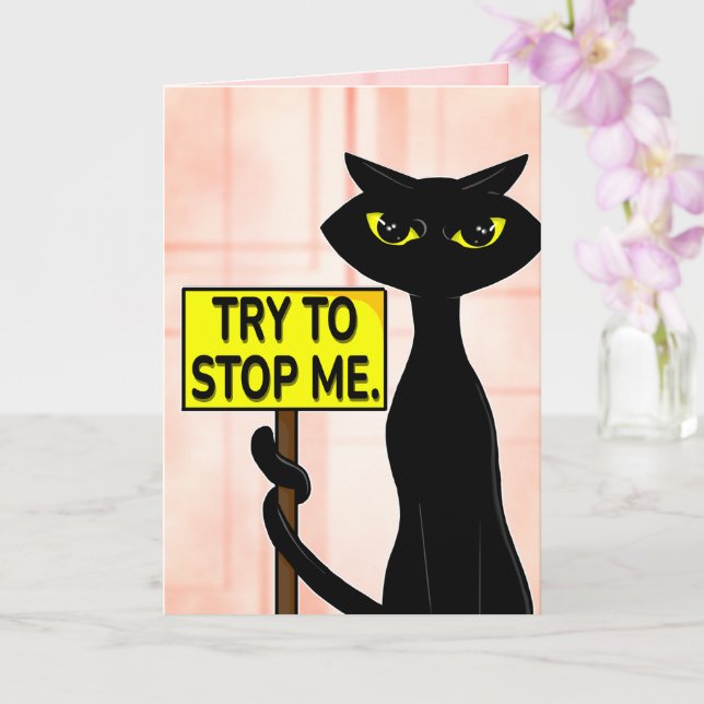 Bad Boogie Sarcastic  Birthday Card  (Orchid)