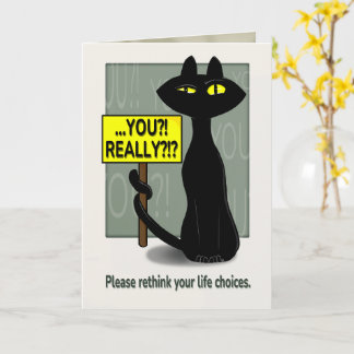 Bad Boogie Sarcastic  Birthday Card 