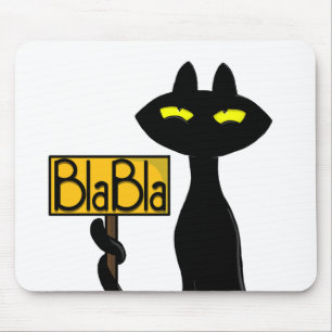 Bad Boogie -The Cat- "BlaBla" Sign Mouse Pad