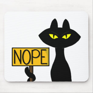 Bad Boogie -The Cat- "NOPE" funny Mouse Pads